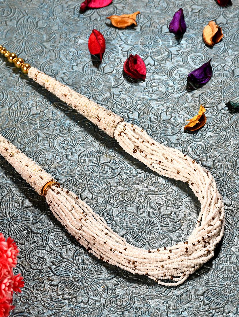 white metal statement necklace - 20331824 -  Zoom Image - 0