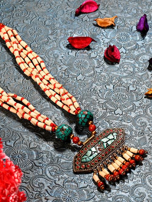 white metal statement necklace - 20331830 -  Standard Image - 0
