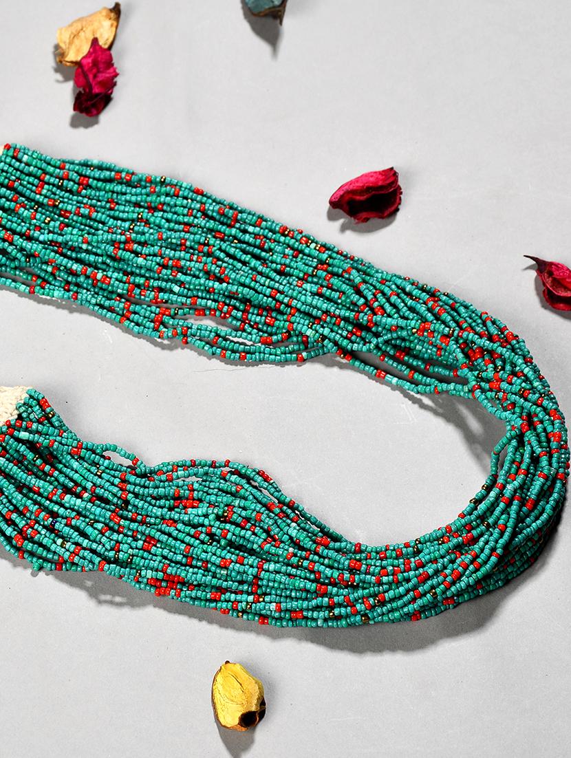 green metal statement necklace - 20331868 - Zoom Image - 0