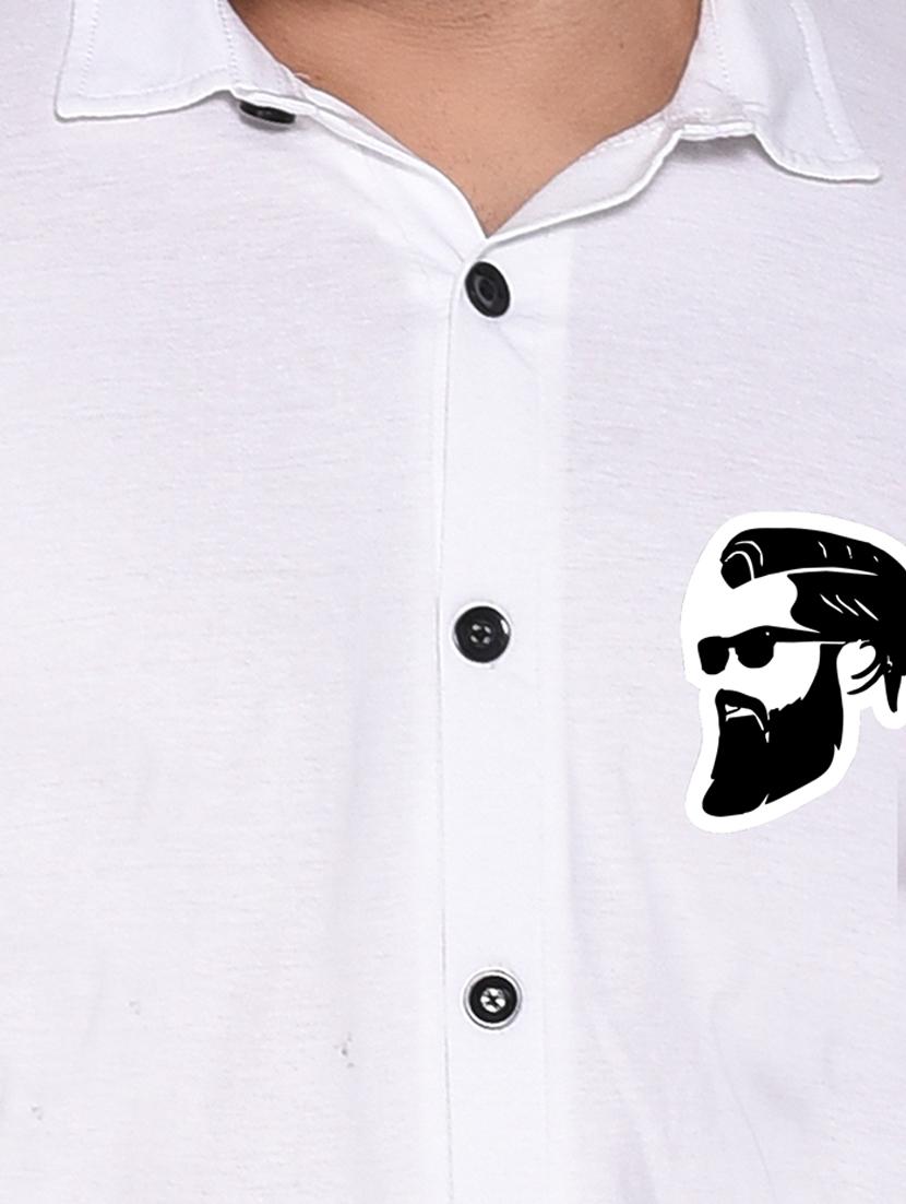 long sleeves color block casual shirt - 20331992 - Standard Image - 4