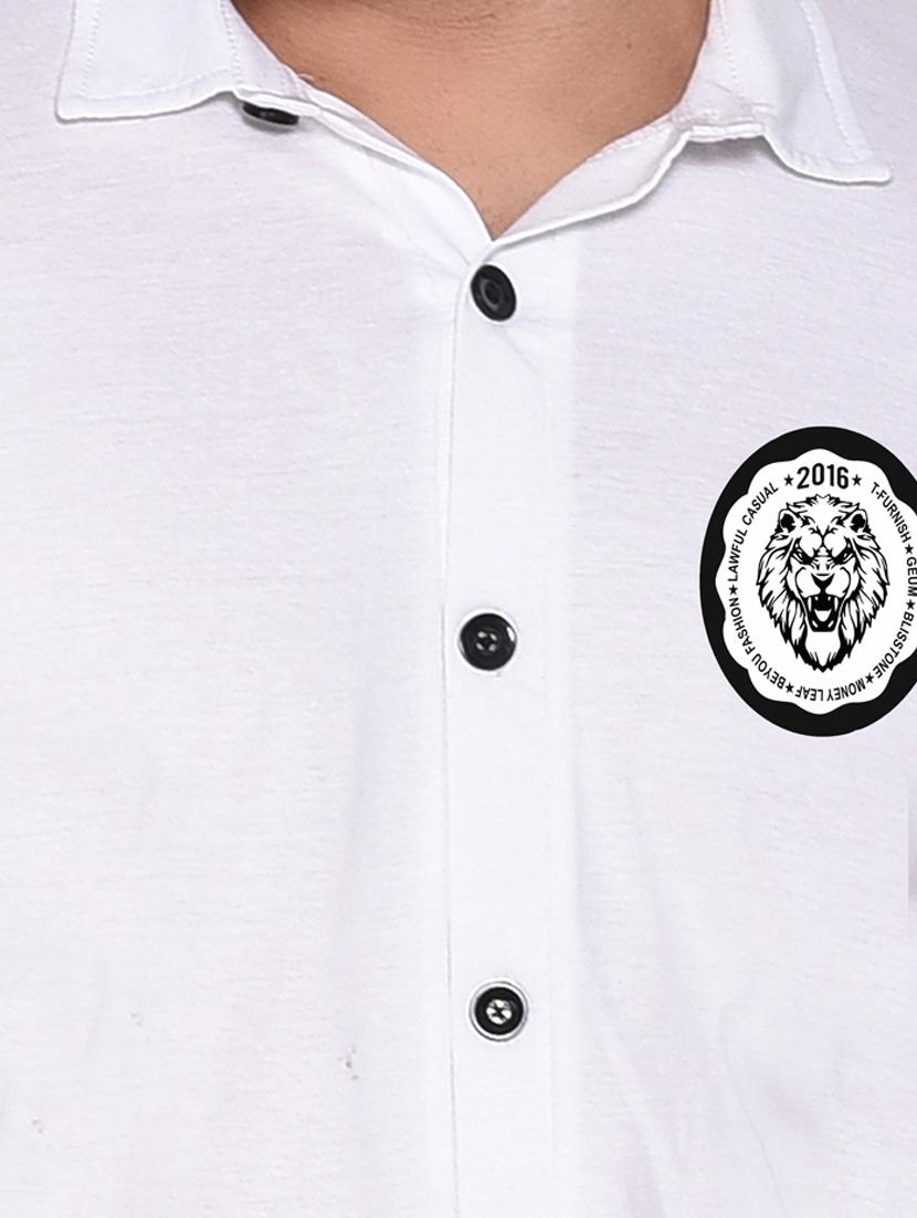 long sleeves color block casual shirt - 20331998 - Standard Image - 4