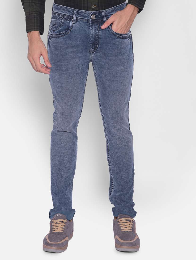 mens slim fit plain jeans