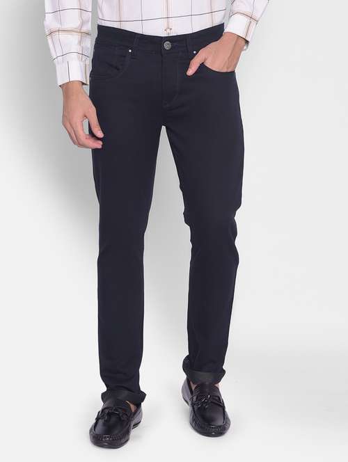mens slim fit plain jeans - 20335422 - Standard Image - 0