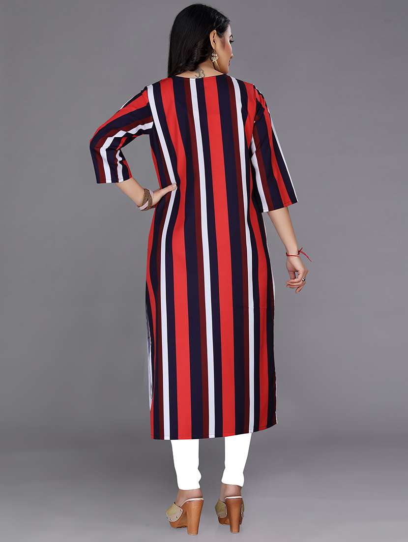 multi colored straight kurta - 20335723 -  Standard Image - 1