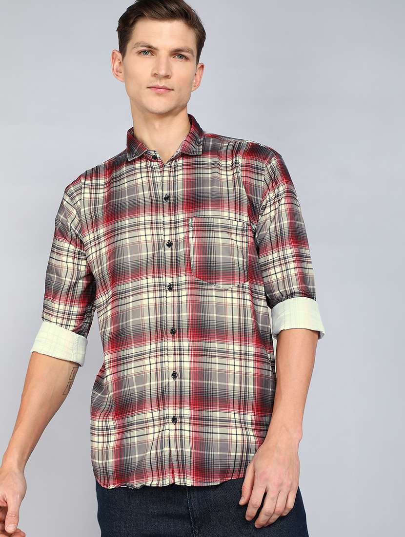 men's regular fit full sleeves casual shirt - 20335758 -  Standard Image - 1