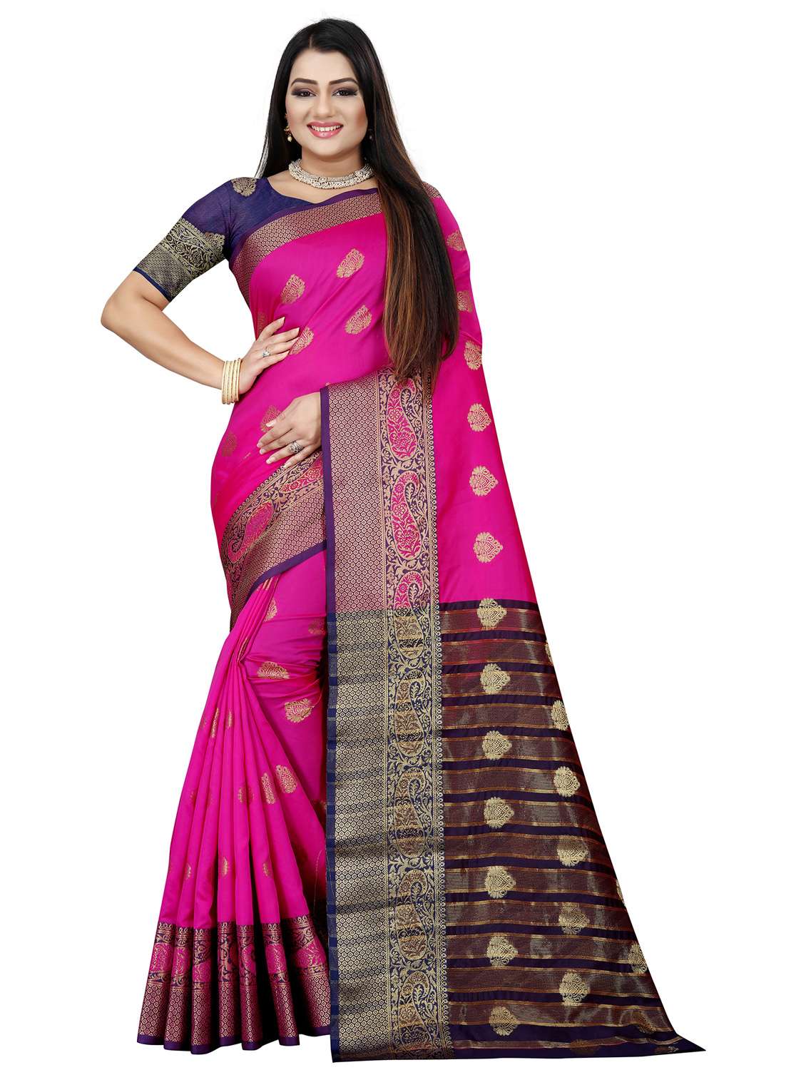 women's banarasi saree with blouse