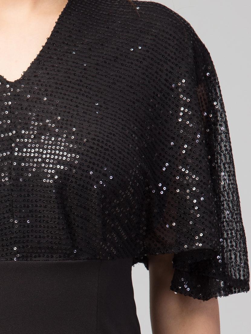 black sequin work sheath dress - 20341048 -  Standard Image - 4