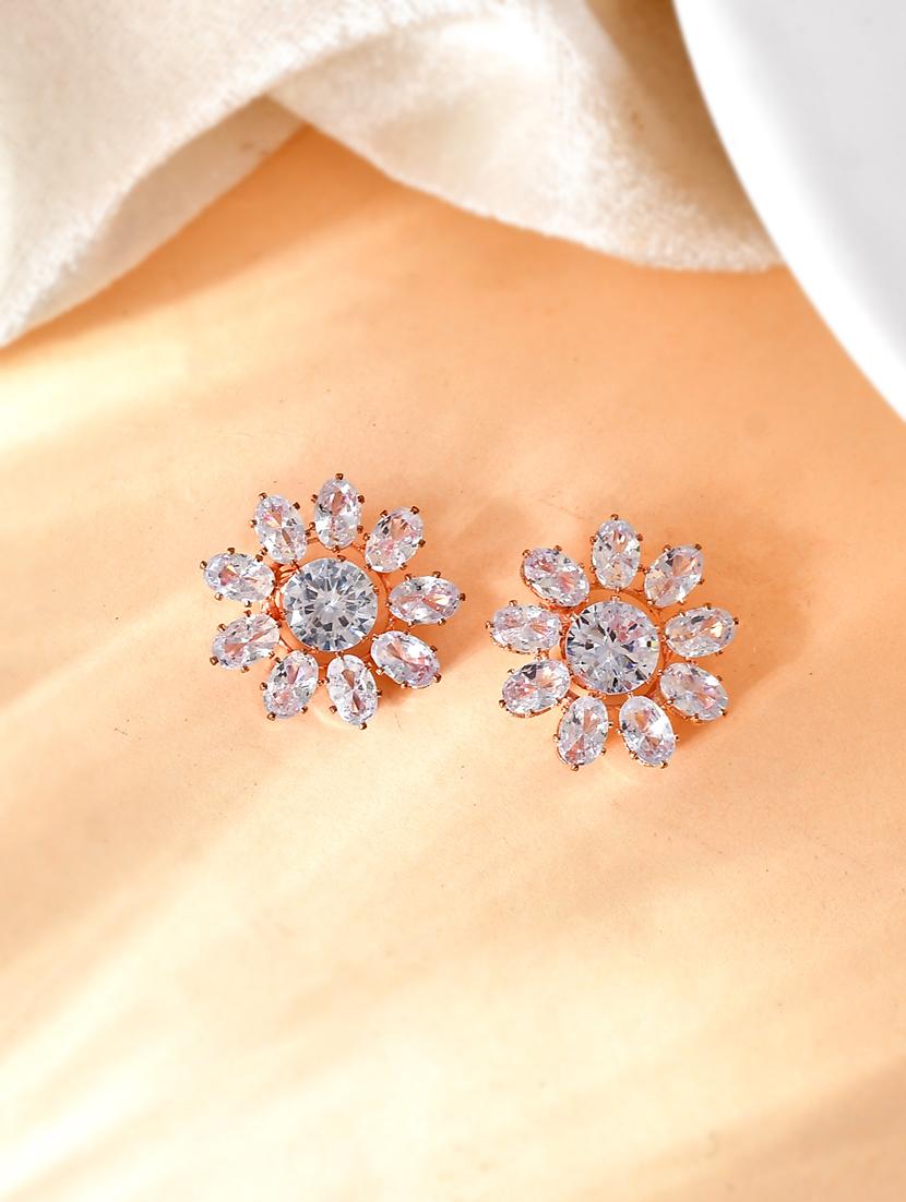 women brass studs earring - 20342090 - Zoom Image - 0