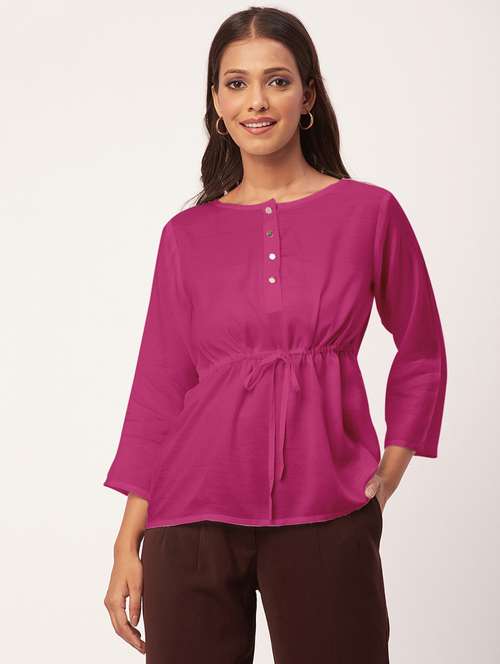 magenta solid a line top - 20342334 -  Standard Image - 0