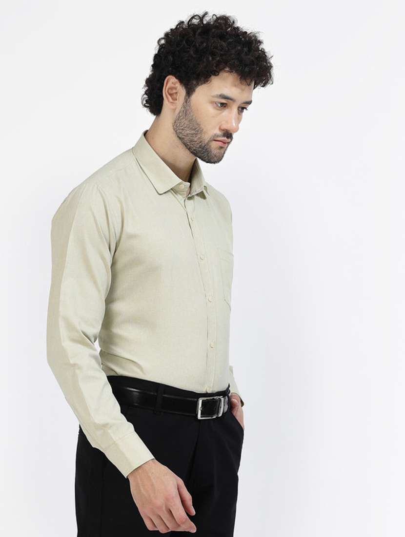mens solids formal shirt - 20342336 - Standard Image - 1