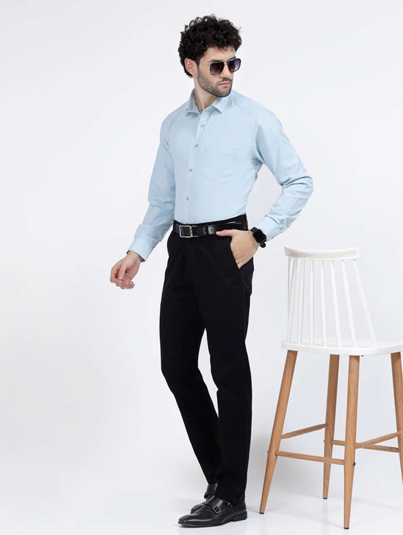 mens solids formal shirt - 20342341 -  Standard Image - 4