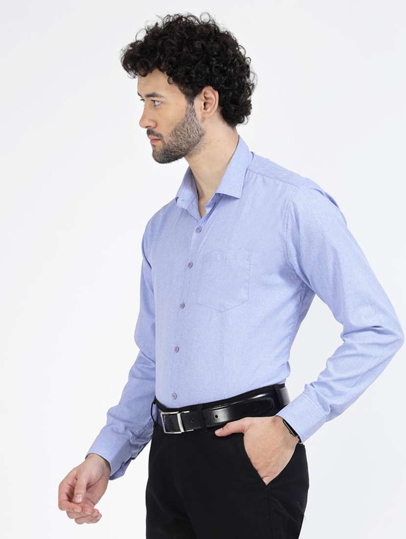 mens solids formal shirt - 20342358 - Standard Image - 1