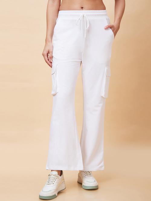 women white cotton track pant - 20343207 -  Standard Image - 0