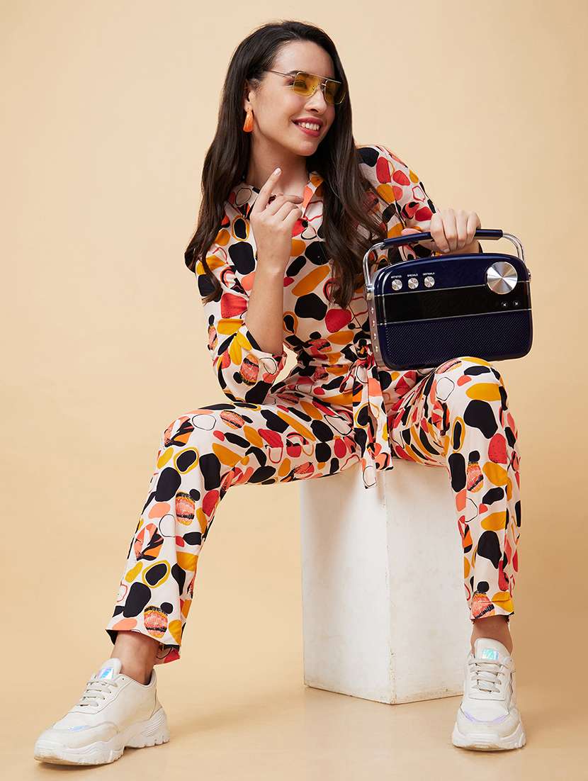 women white viscose full leg jumpsuit - 20343242 -  Standard Image - 4