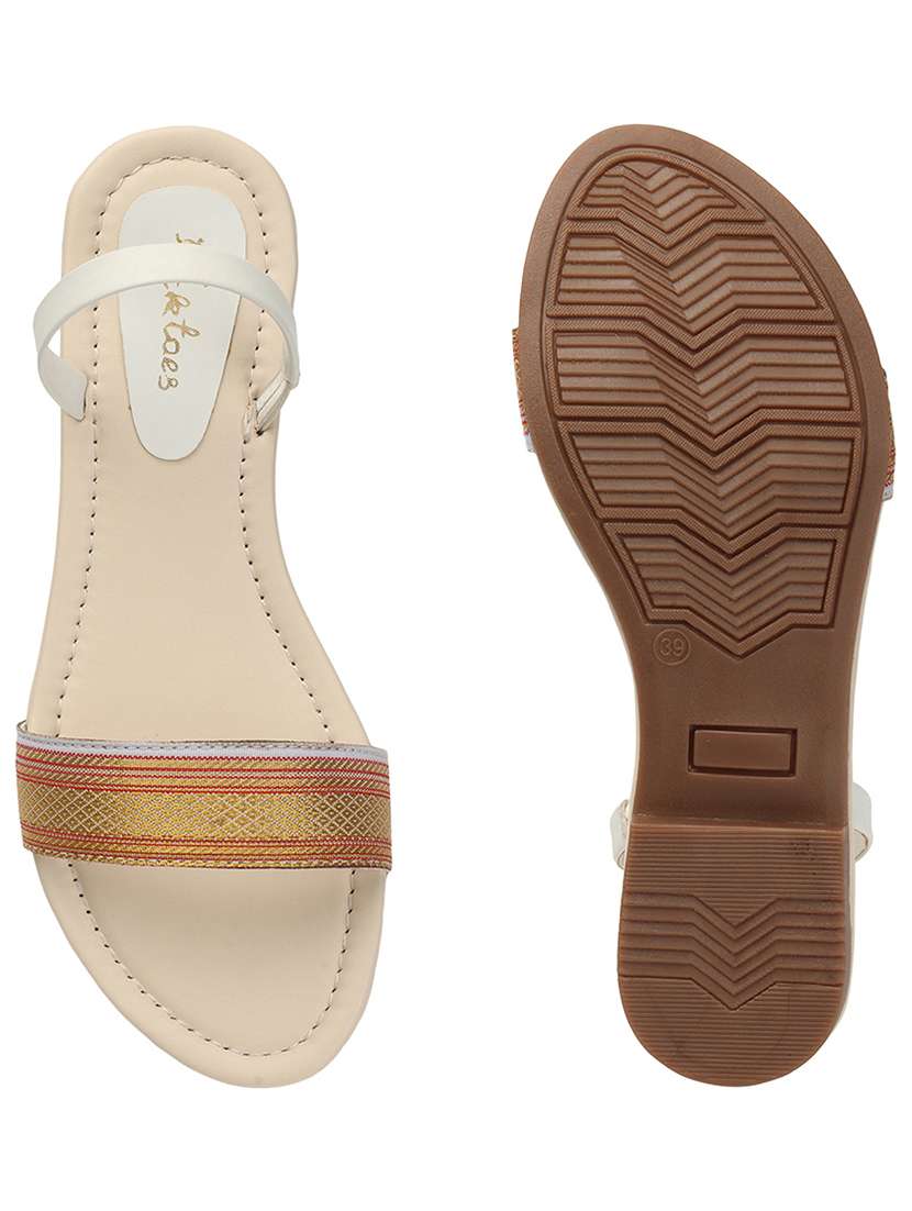 women off white slip on sandal - 20344216 - Standard Image - 1