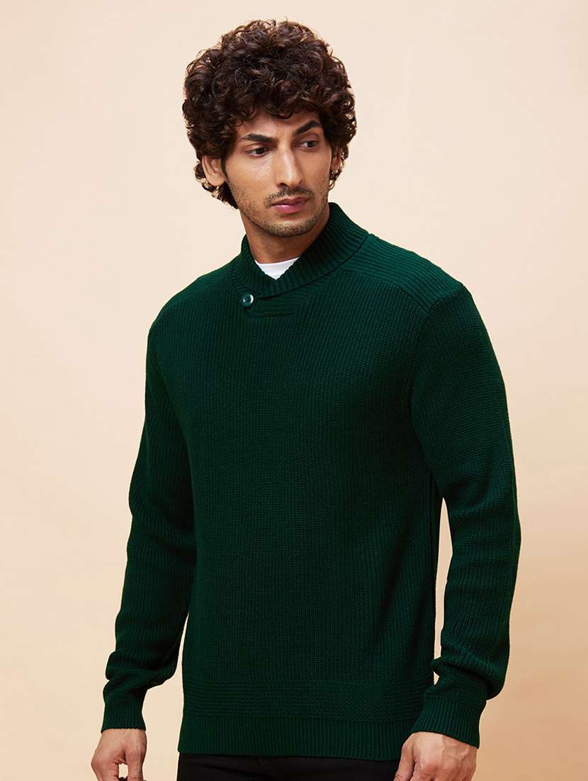 men green acrylic pullover - 20344453 -  Standard Image - 1