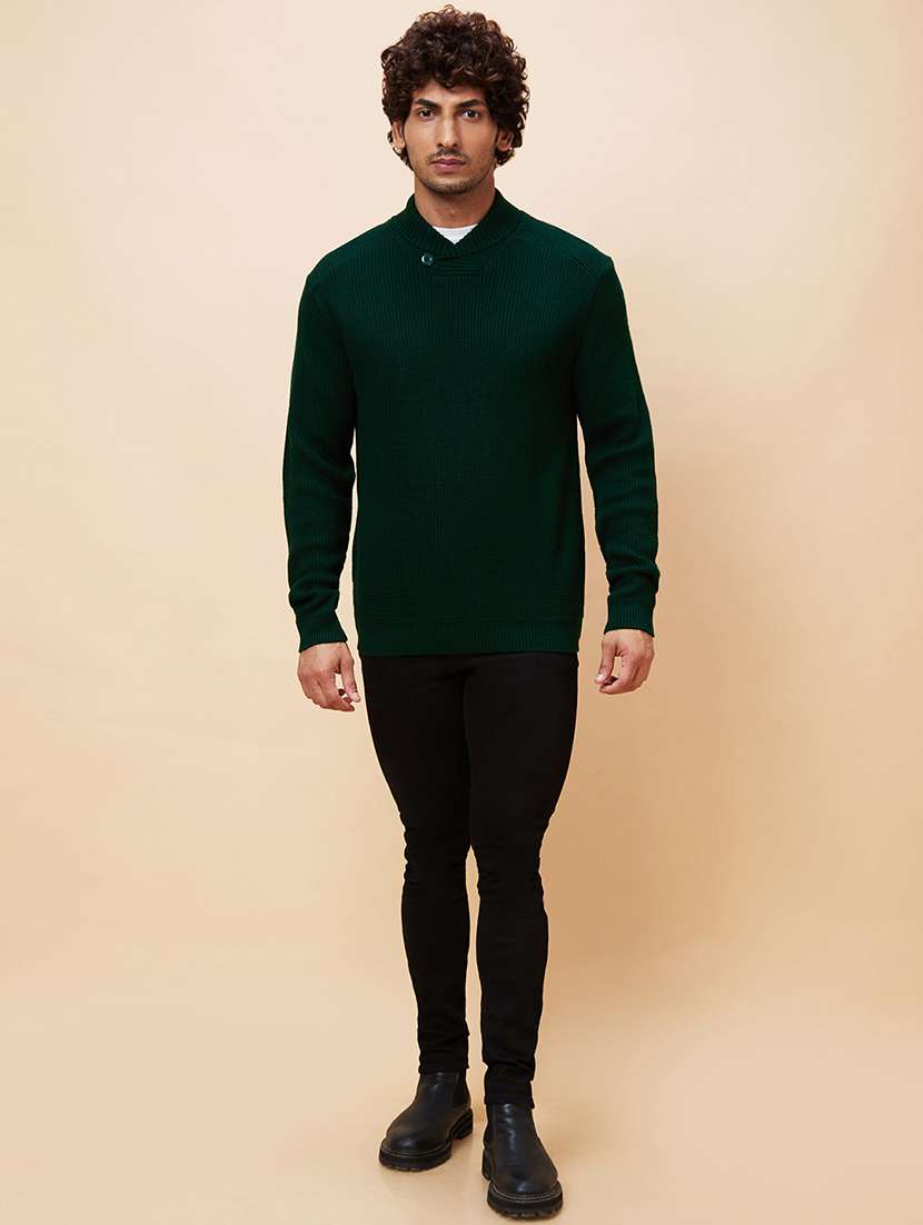 men green acrylic pullover - 20344453 -  Standard Image - 4