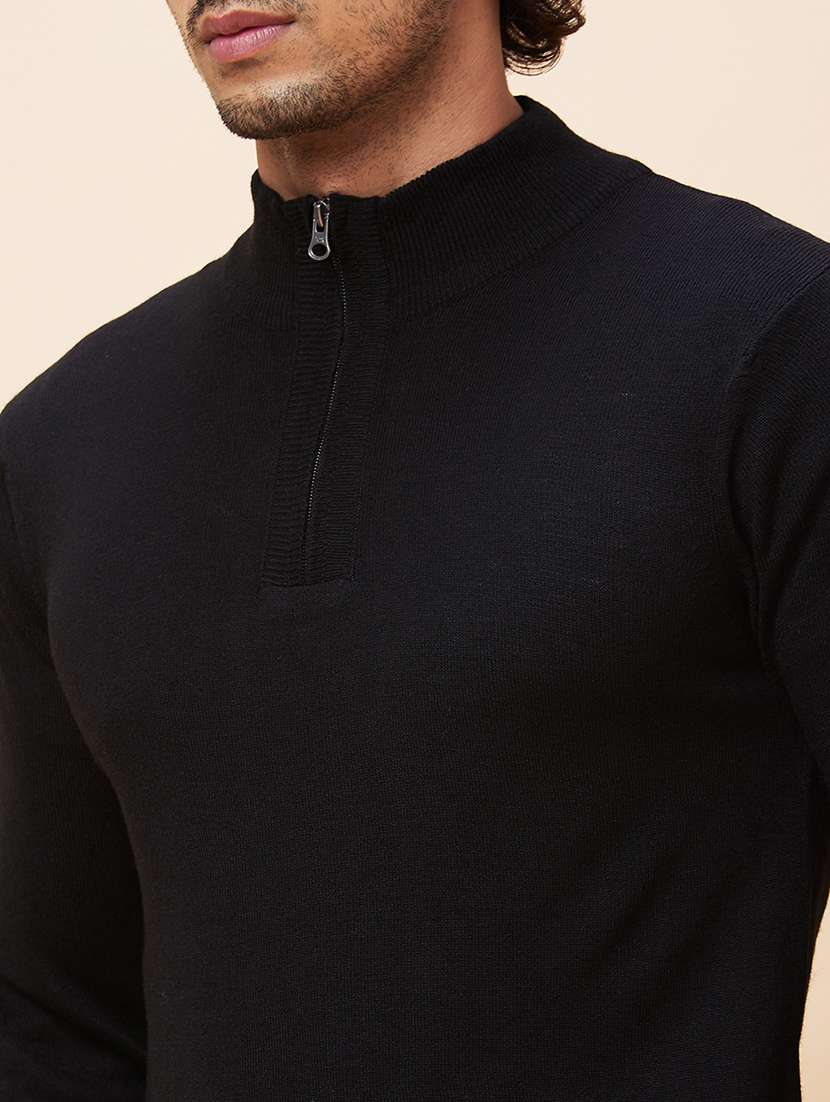 men black acrylic pullover - 20344457 - Standard Image - 6