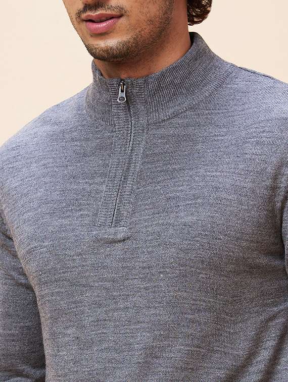 men grey acrylic pullover - 20344458 -  Standard Image - 6