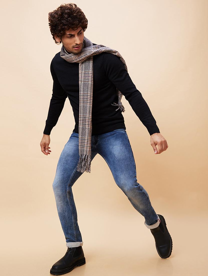 men black acrylic pullover - 20344461 - Standard Image - 4