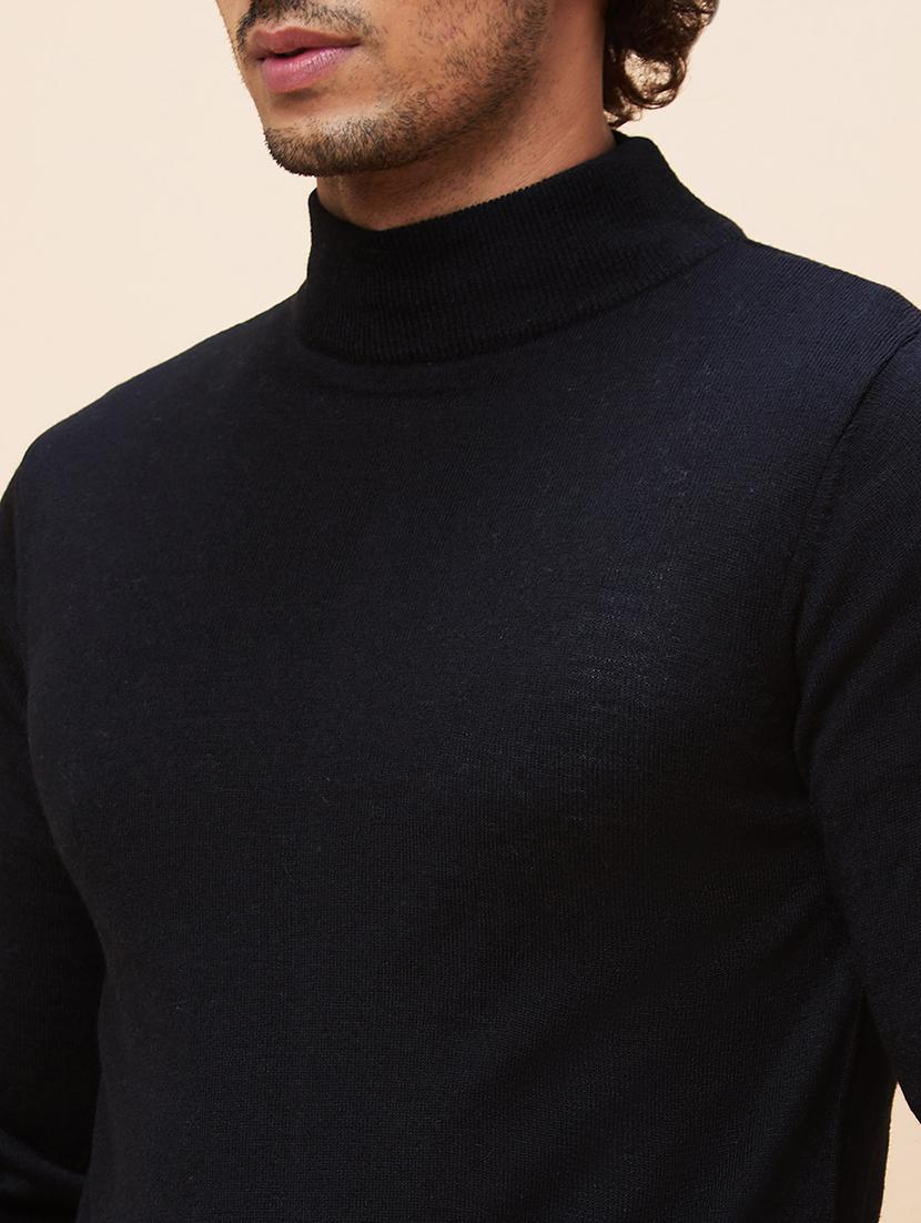 men black acrylic pullover - 20344461 - Standard Image - 6