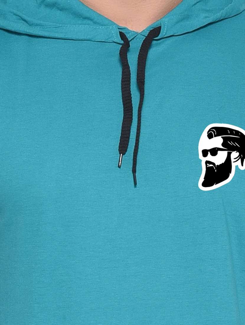 men chest print sleeveless hooded t-shirt - 20345067 - Standard Image - 4