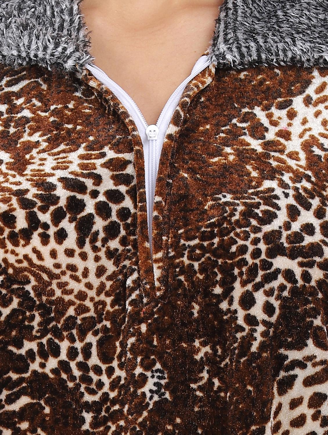 brown animal print nighty - 20345378 - Standard Image - 4