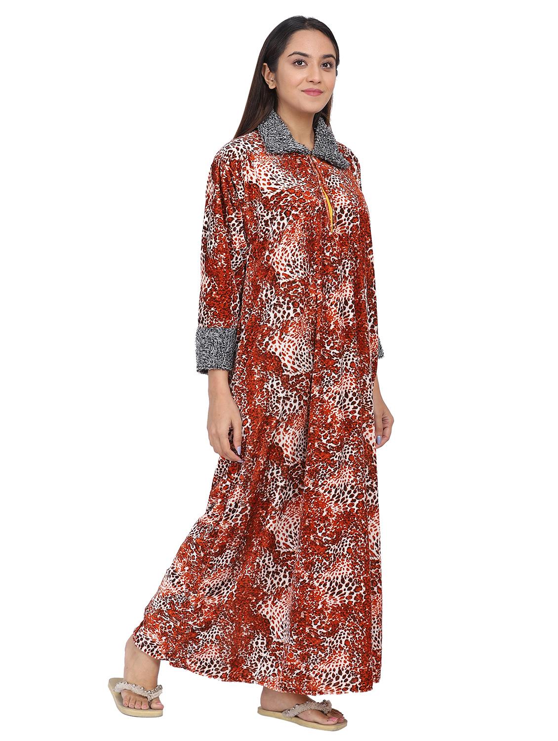 orange animal print nighty - 20345383 - Standard Image - 1