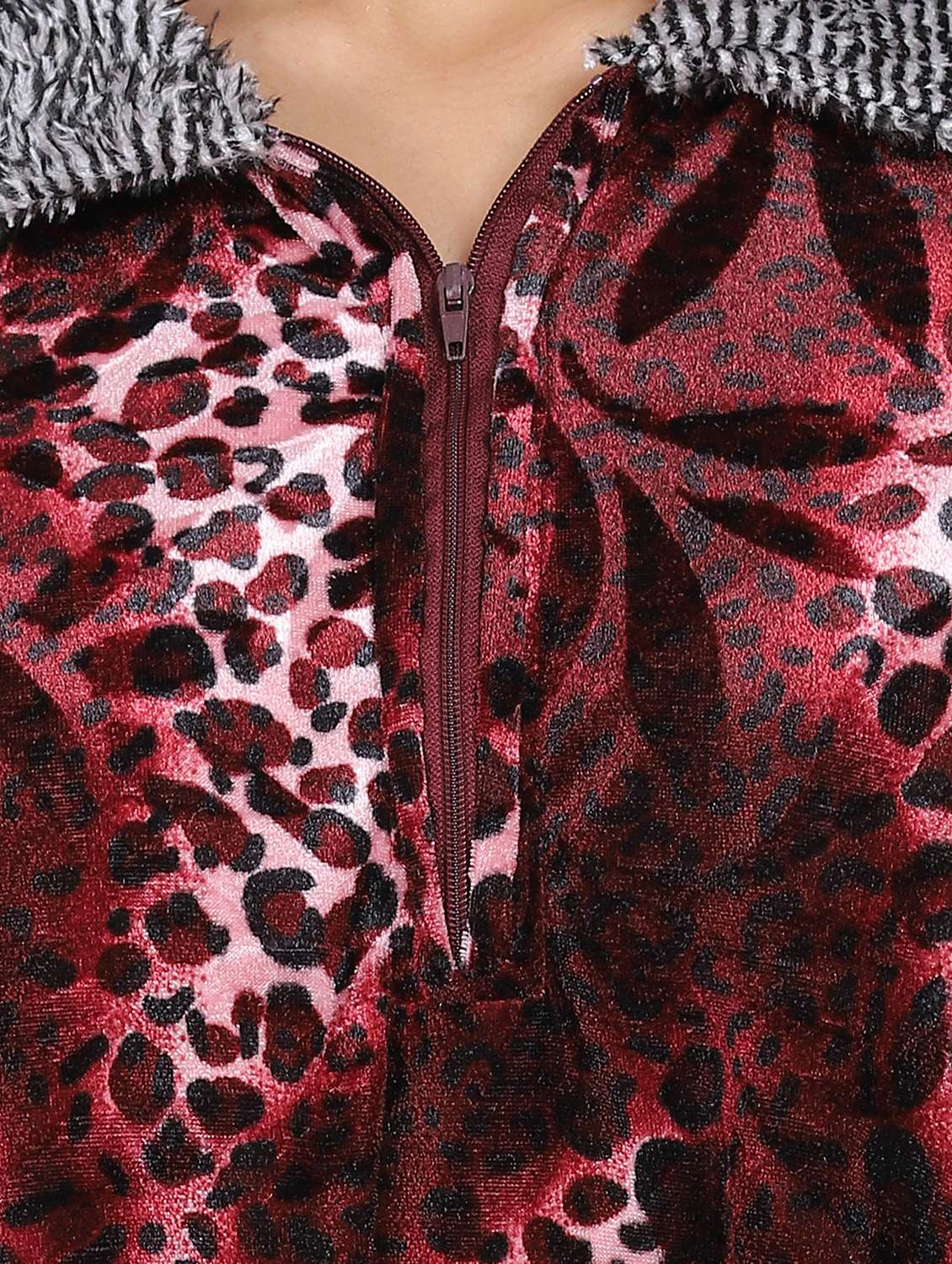 women animal print nighty - 20345387 -  Standard Image - 4