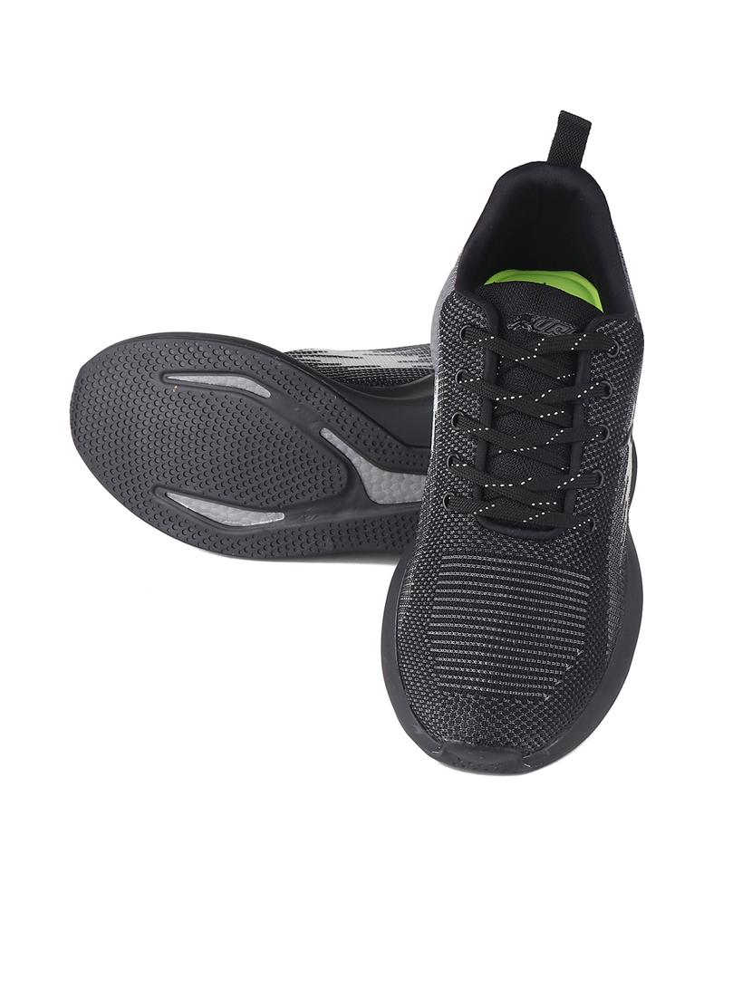men black color block lace up walking sport shoe - 20345395 - Standard Image - 4
