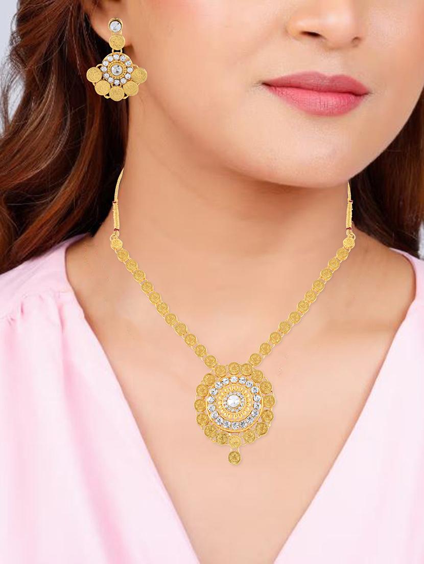 gold temple jewellery set - 20345516 - Standard Image - 4