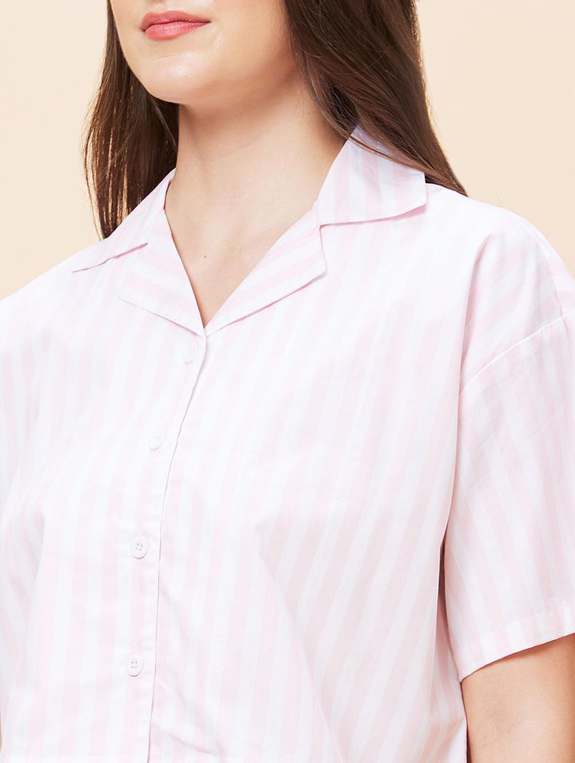 women white cotton shirt style top - 20346241 - Standard Image - 6