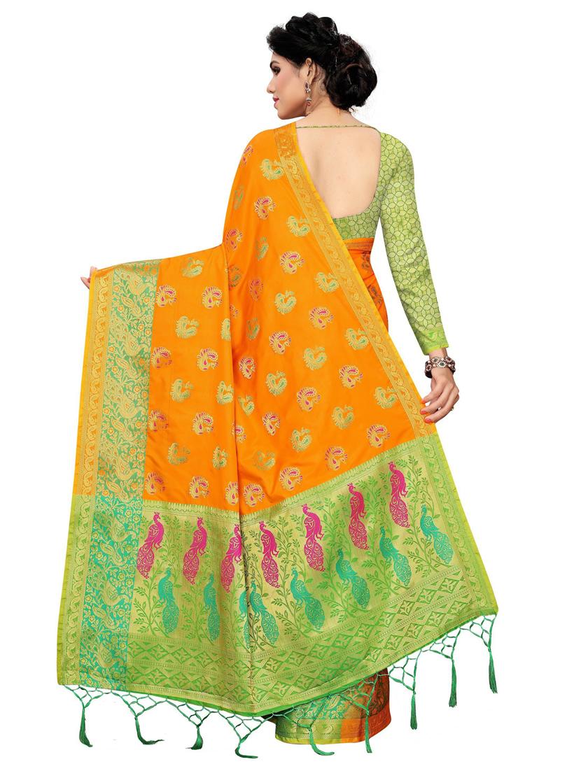 women's banarasi saree - 20348876 - Standard Image - 1