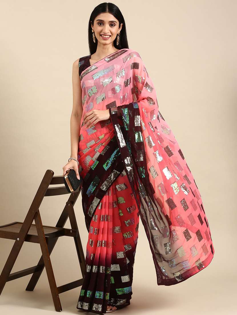 women's embellished saree with blouse - 20349622 -  Zoom Image - 0