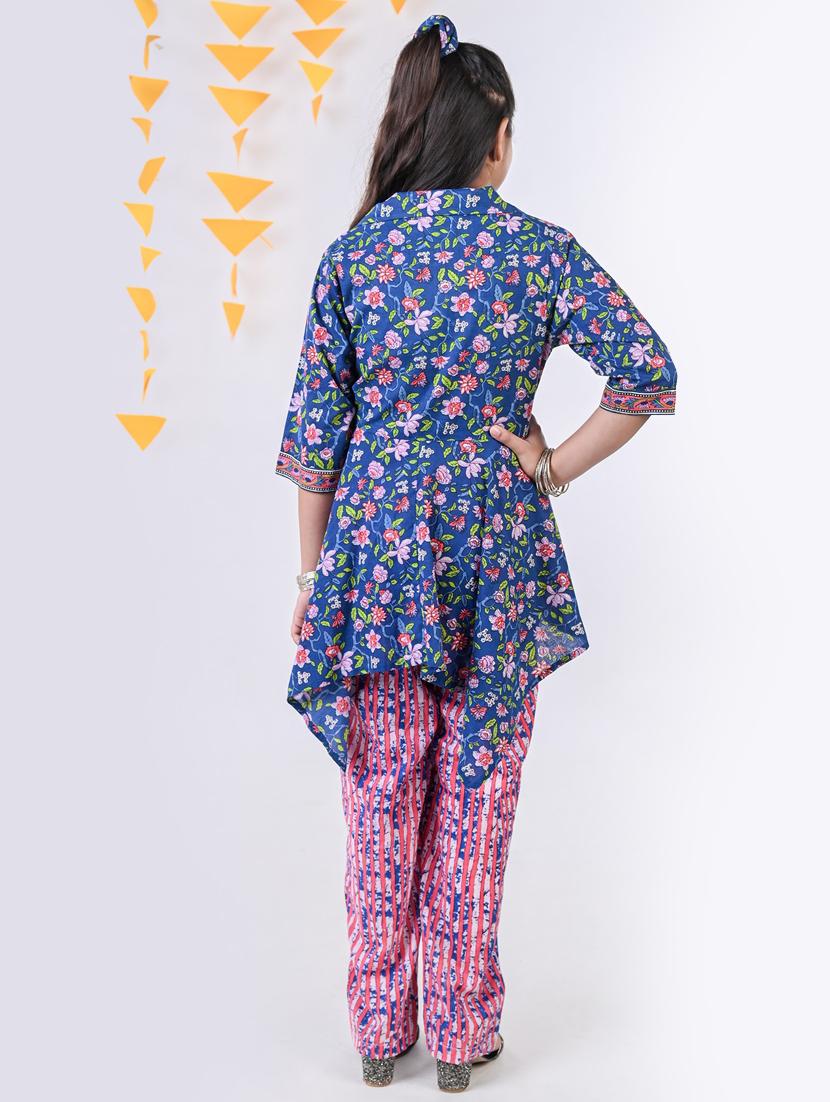 floral print kurta palazzo set - 20350255 -  Standard Image - 1