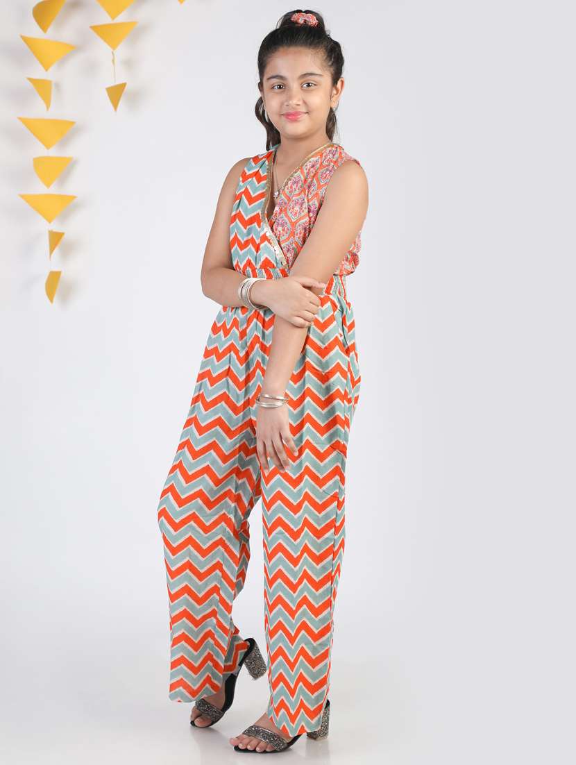 girls printed jump suit - 20350880 -  Standard Image - 1