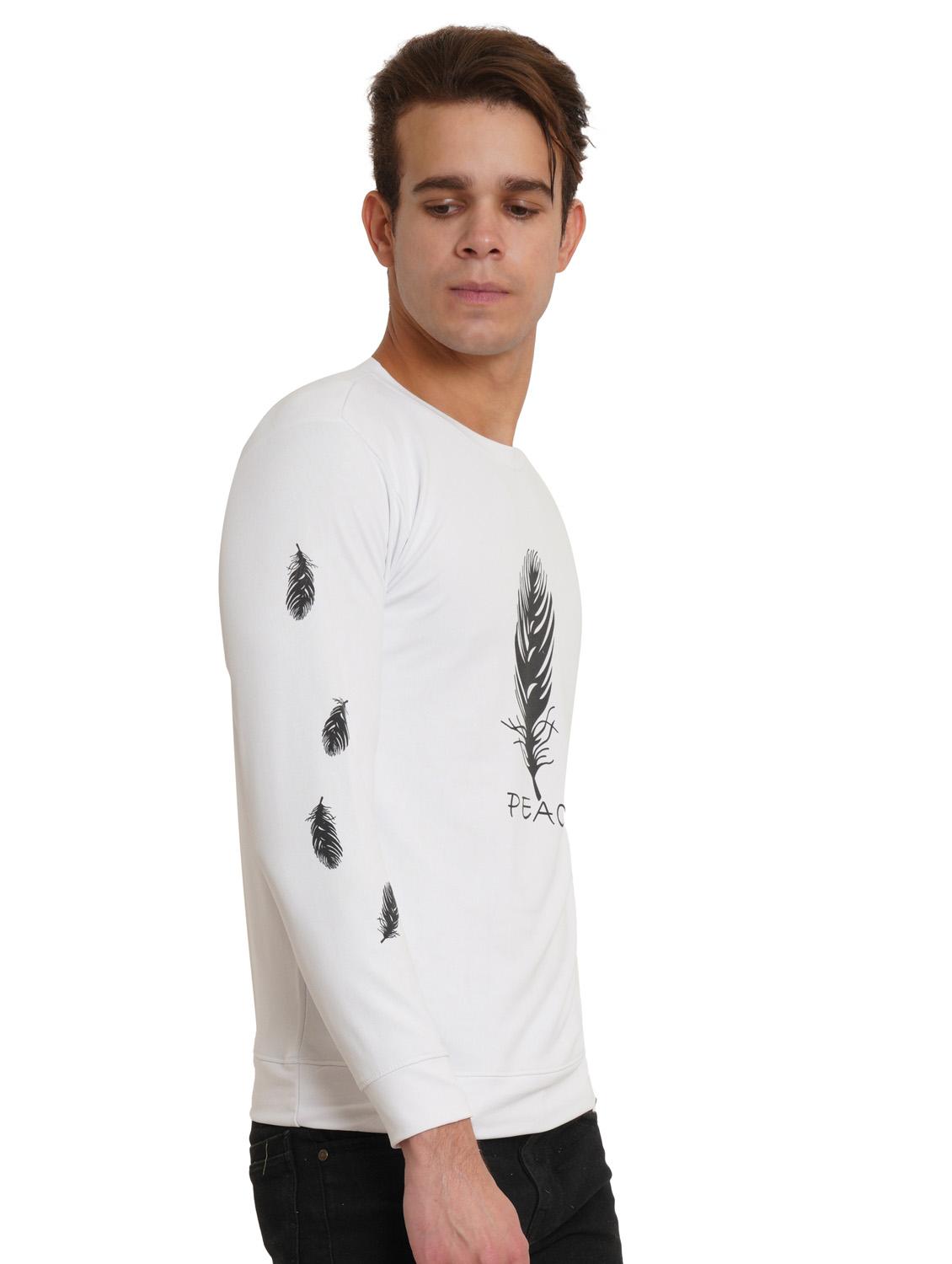 men round neck front print t-shirt - 20351900 - Standard Image - 1