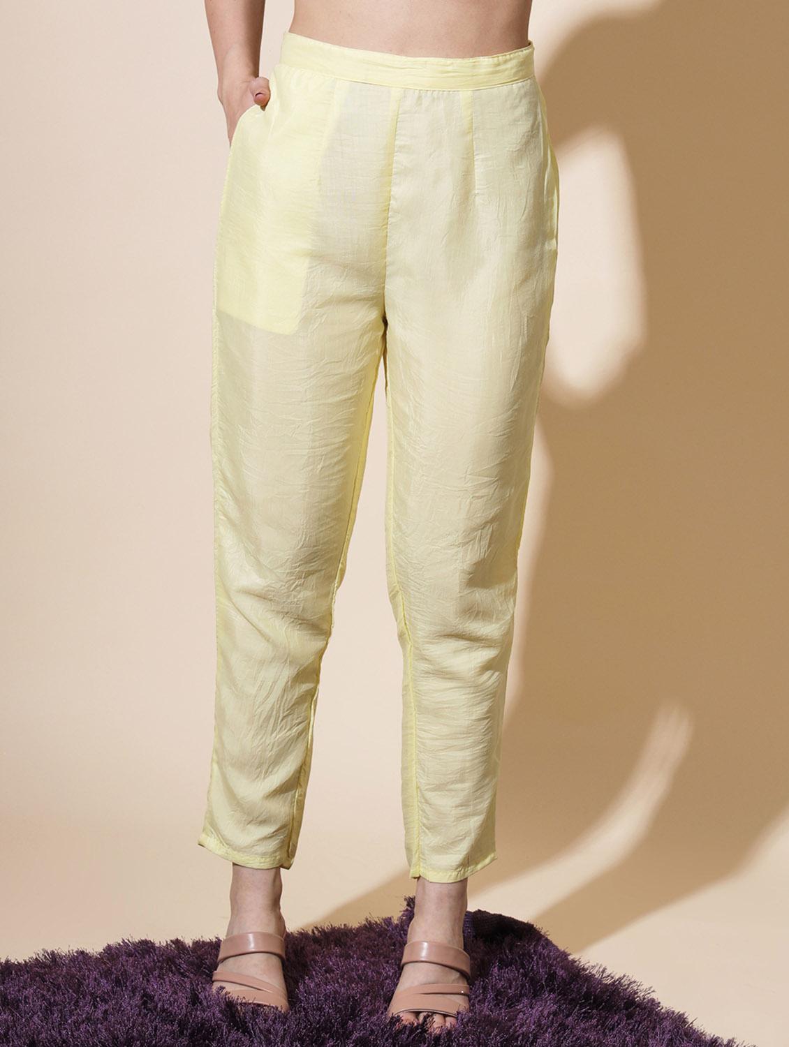 yellow colored kurta pant set - 20353651 - Standard Image - 4