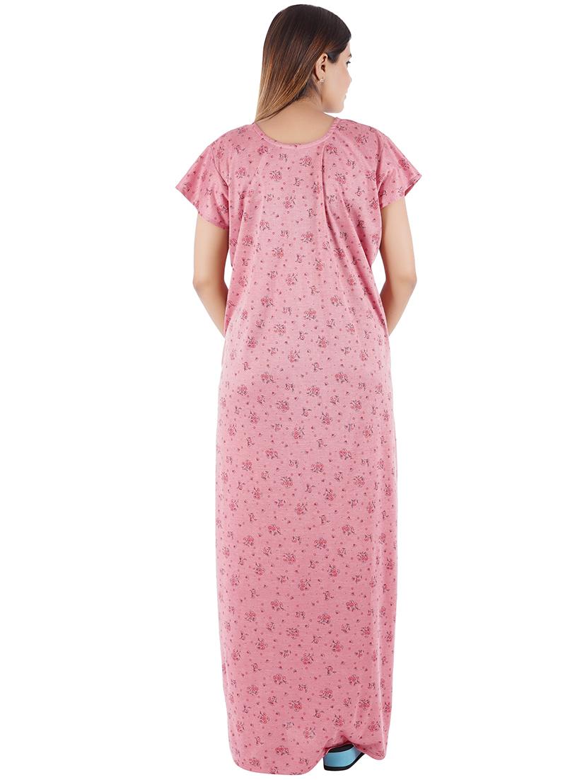 pink floral print nighty - 20354640 -  Standard Image - 1