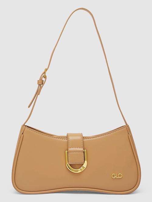 women solid leatherette handbag - 20355083 - Standard Image - 0