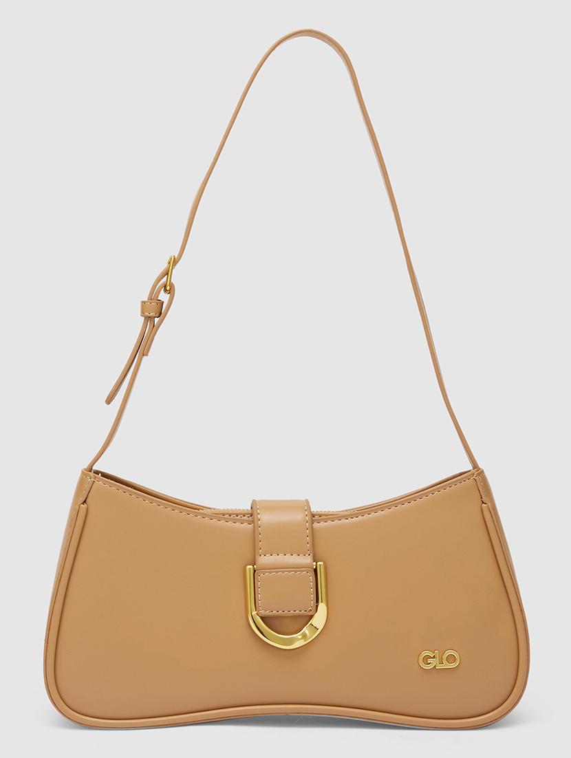 women solid leatherette handbag - 20355083 - Zoom Image - 0