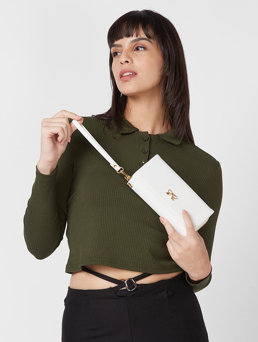 women white leather wallet - 20355091 - Standard Image - 6