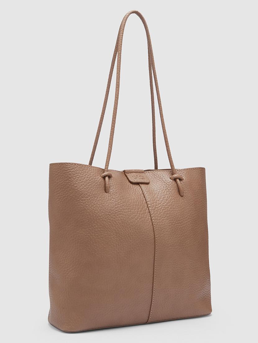 women brown leatherette regular handbag - 20355093 - Standard Image - 4