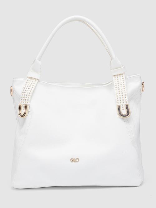 white leatherette (pu) handbag - 20355094 -  Standard Image - 0