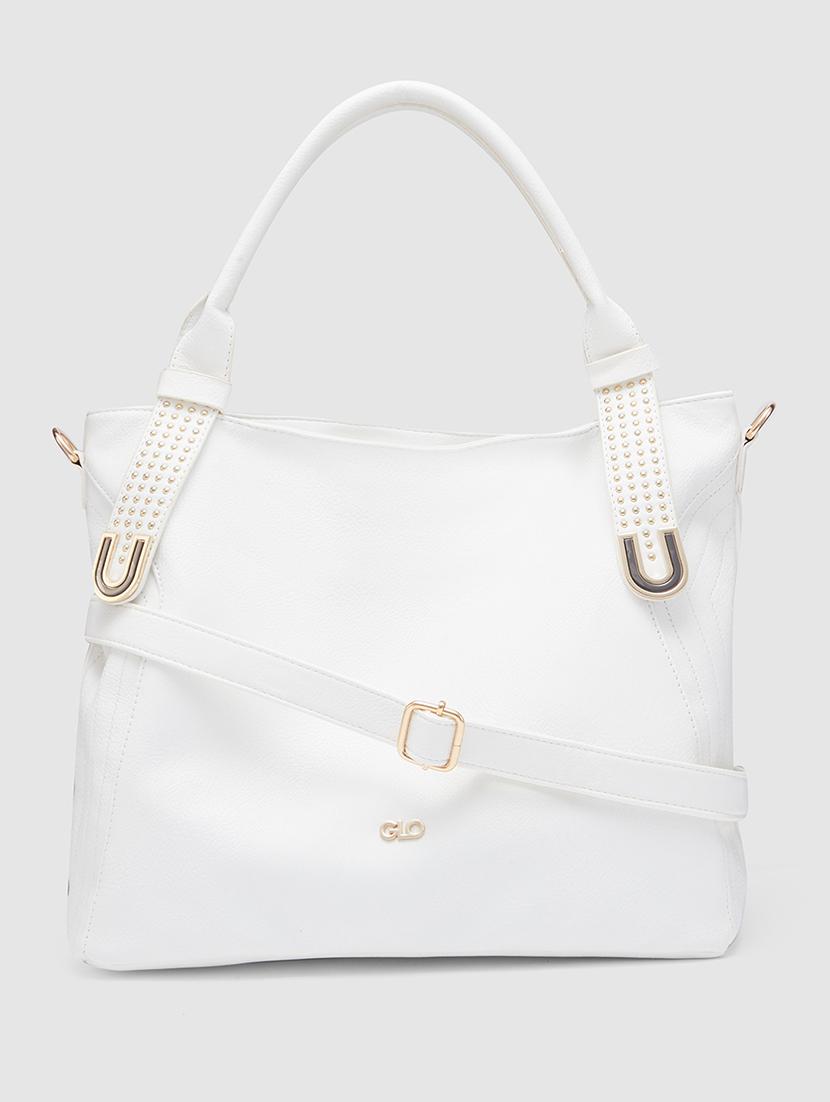 white leatherette (pu) handbag - 20355094 - Standard Image - 4