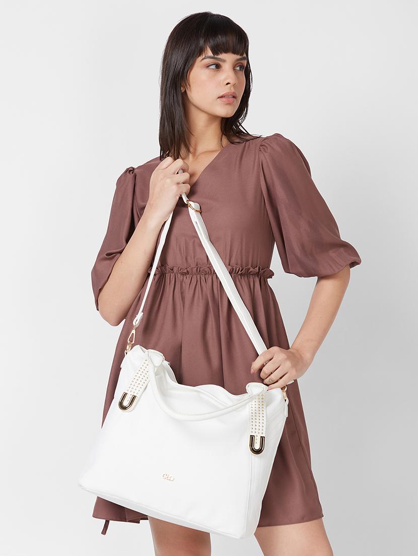 white leatherette (pu) handbag - 20355094 - Standard Image - 6