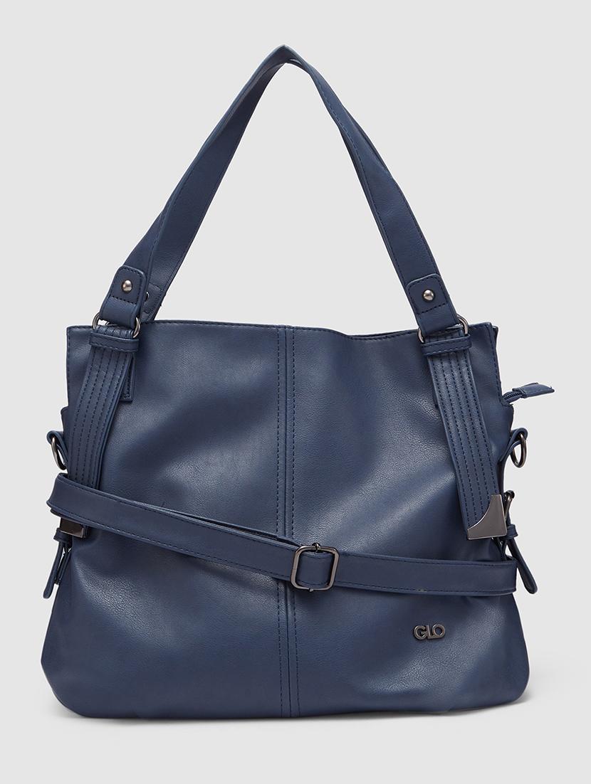 blue leatherette (pu) handbag - 20355097 - Standard Image - 4