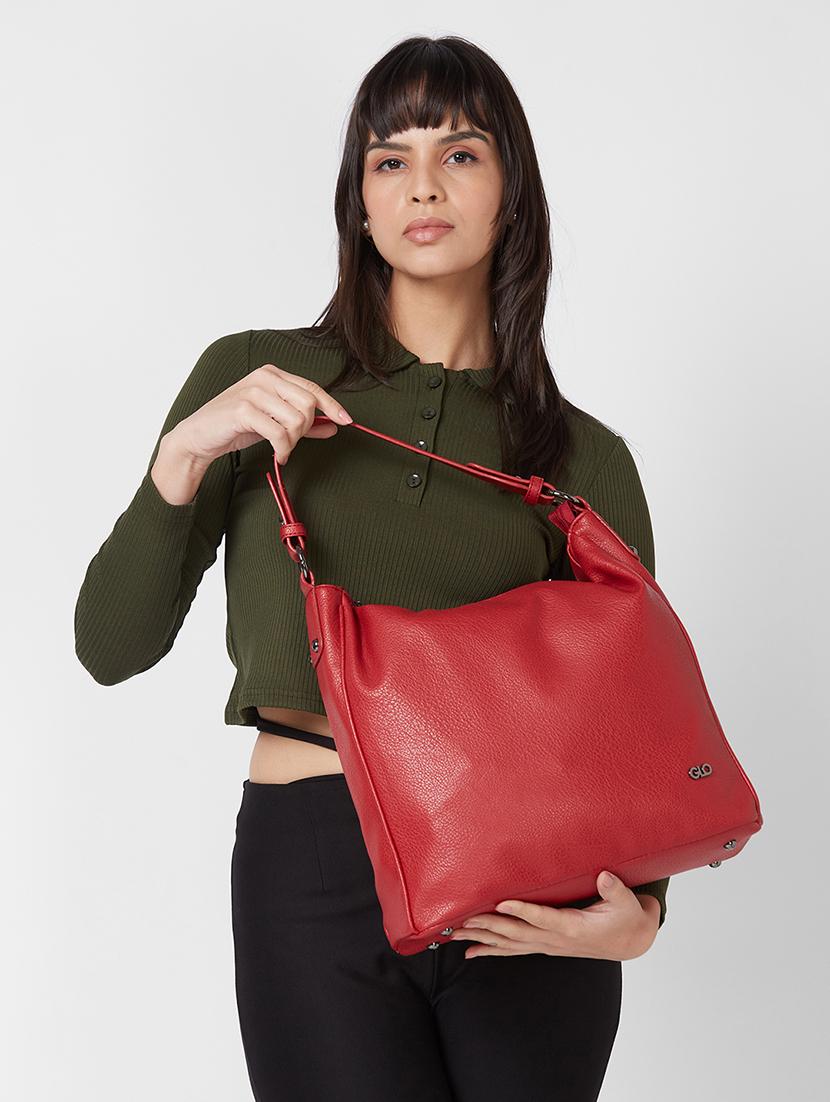 red leatherette (pu) handbag - 20355101 - Standard Image - 6