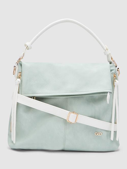 sea green leatherette (pu) handbag - 20355102 -  Standard Image - 0