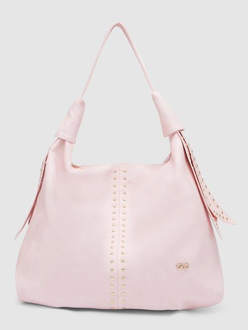 pink leatherette (pu) handbag - 20355103 - Standard Image - 0